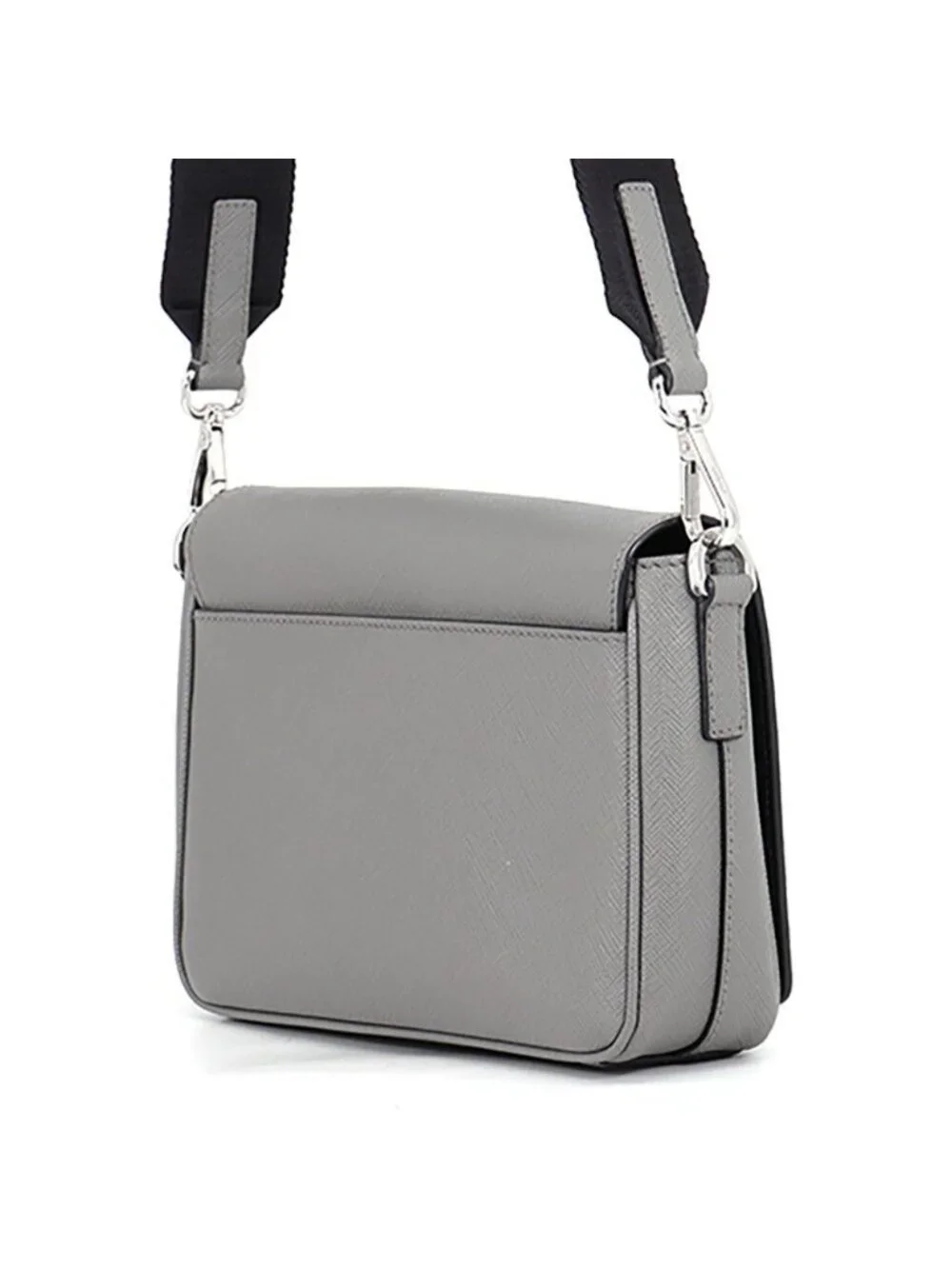 Prada Shoulder Bag Triangle Logo Saffiano Leather